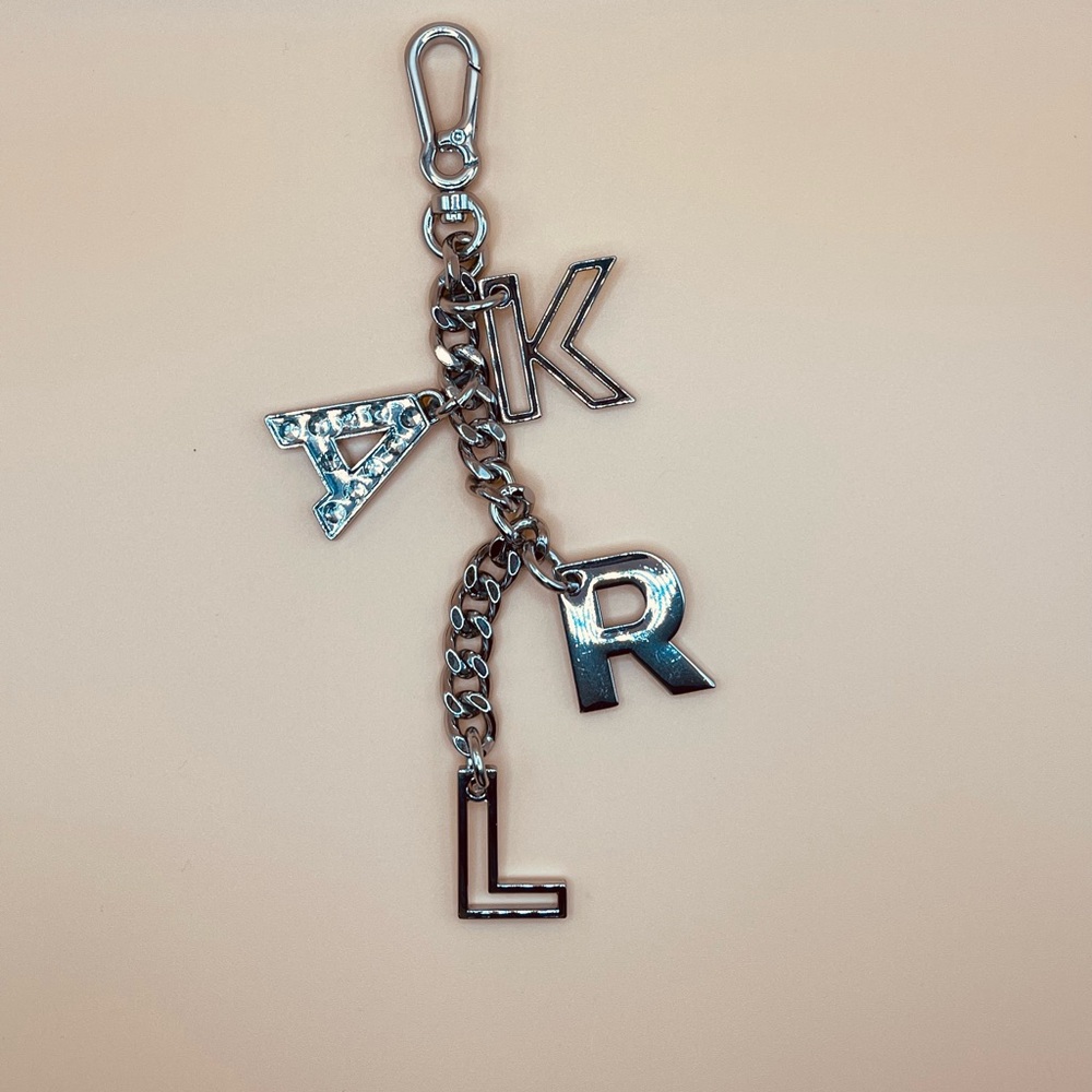 Karl Lagerfeld Silver Bag Charm